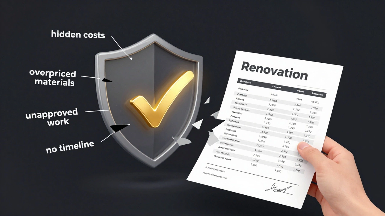 Разрушающийся щит скрытых расходов против чистой, правильно оформленной сметы ремонта.