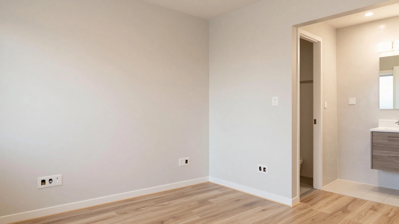 Завершённый ремонт: чистые стены, установленные двери и ламинат