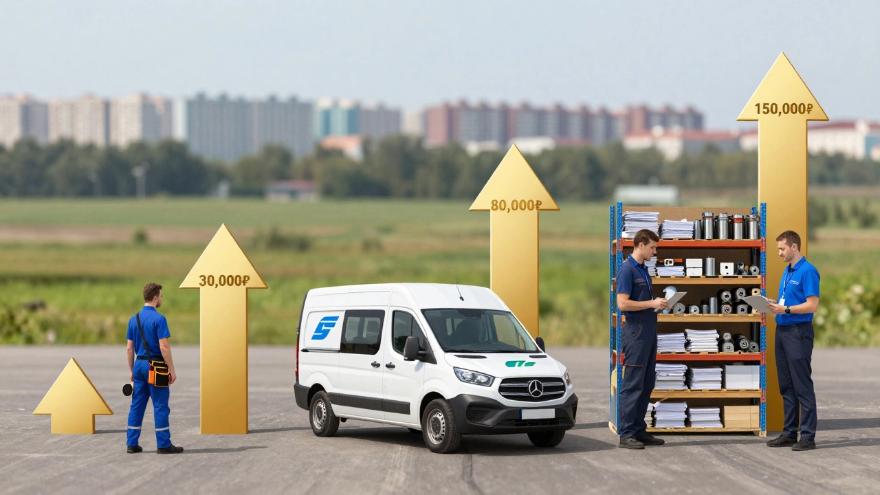 Три уровня дохода мастера по ремонту техники: от простого ремонта до управления командой с контрактами.