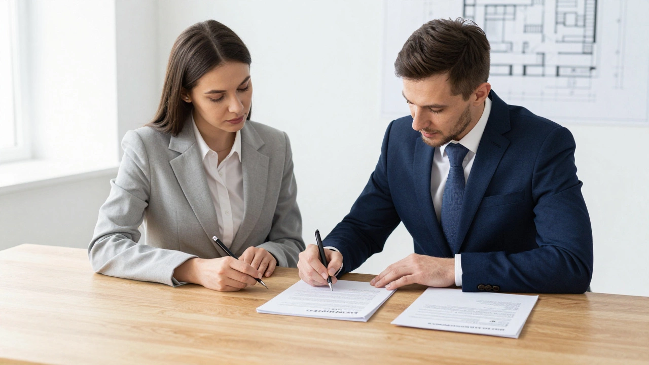 Подписание официального договора с представителем ремонтной компании